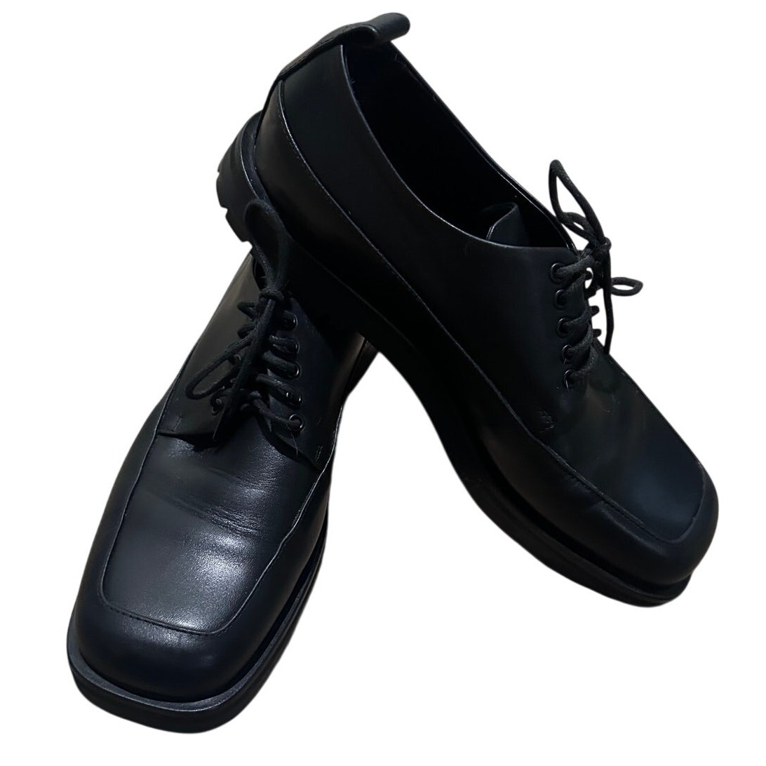 Dear Frances Handmade In Italy Sandy Rogue Leather Oxfords Black, 9 (39) Euc — image 3 of 8